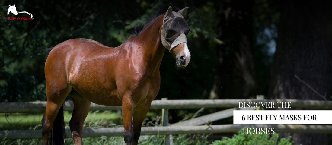 Breathable horse fly mask with ear covers to shield against insects