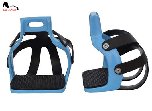 Premium Ergonomic Horse Riding Stirrups with Safety Straps - Iqraash Industries