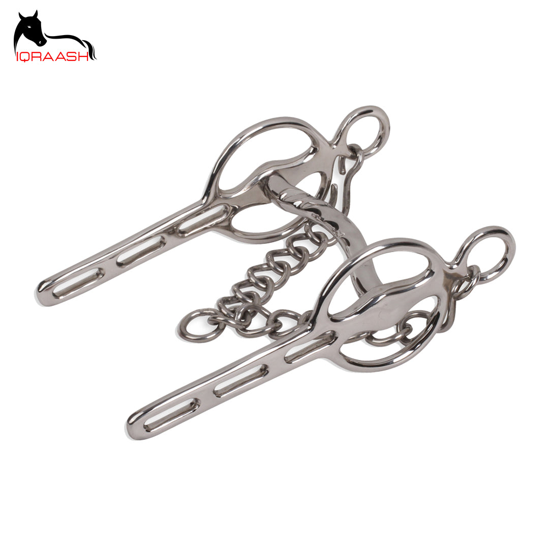 Iqraash Equestrian Double Braided Stainless Steel Driving Bit | Customized Horse Bit