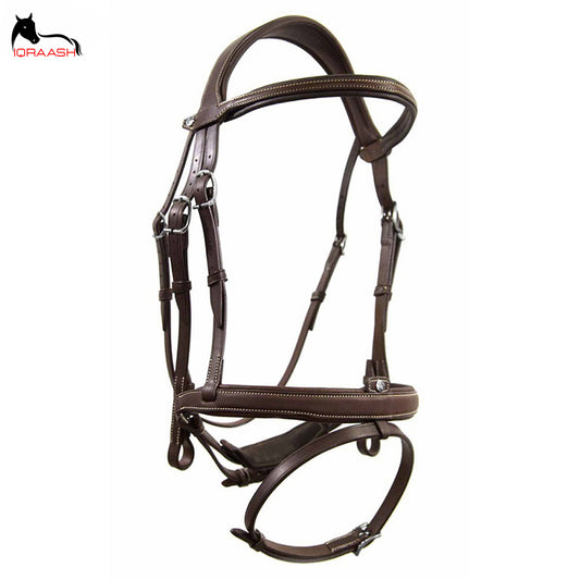 Iqraash Horse Racing Bridles Brown Color Leather Made Origin Bridle