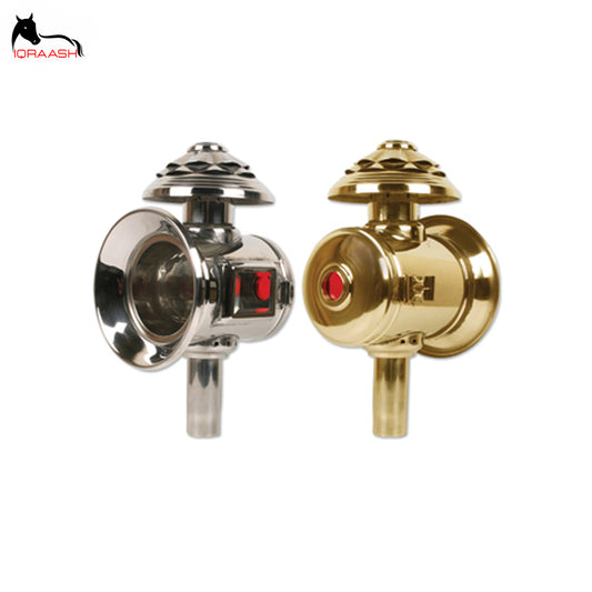 Iqraash Carriage Lamps For Horse Gold Plated Color In Stainless Steel