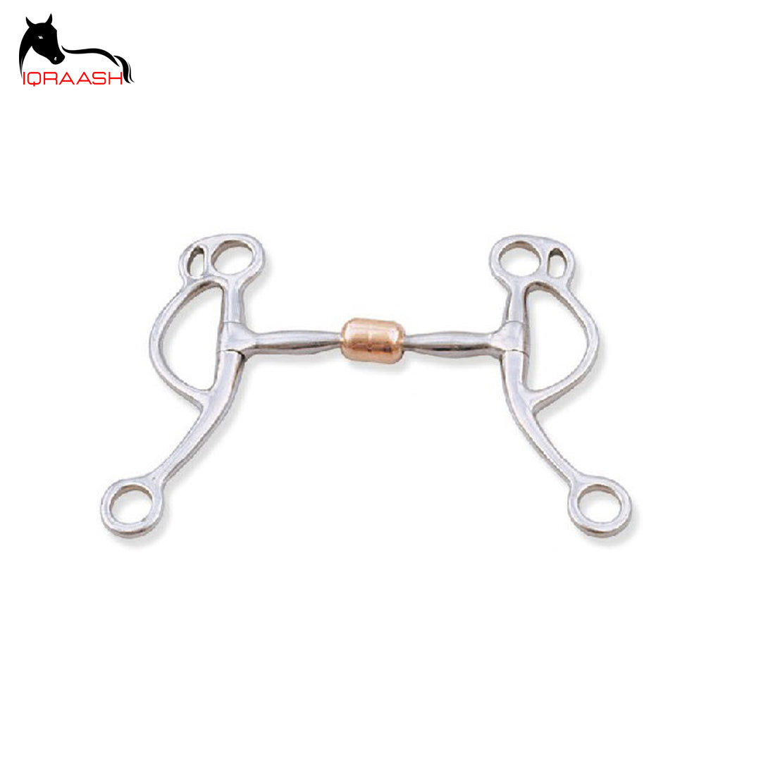 Classic Western Roping Bit with Copper Roller