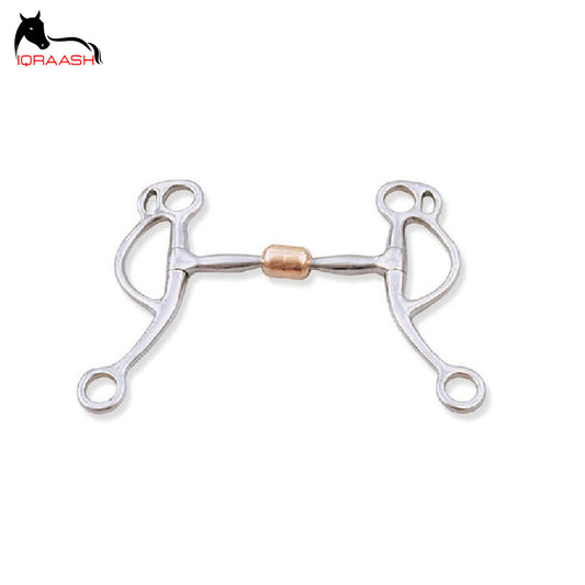 Classic Western Roping Bit with Copper Roller