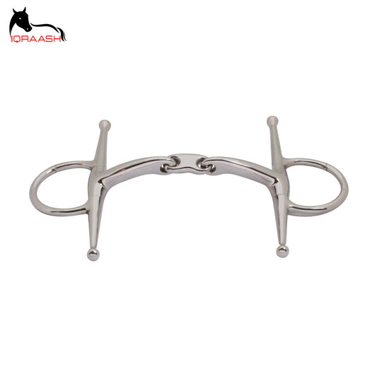 CURVED MOUTH FULL CHEEK DOUBLE-JOINTED SNAFFLE BIT