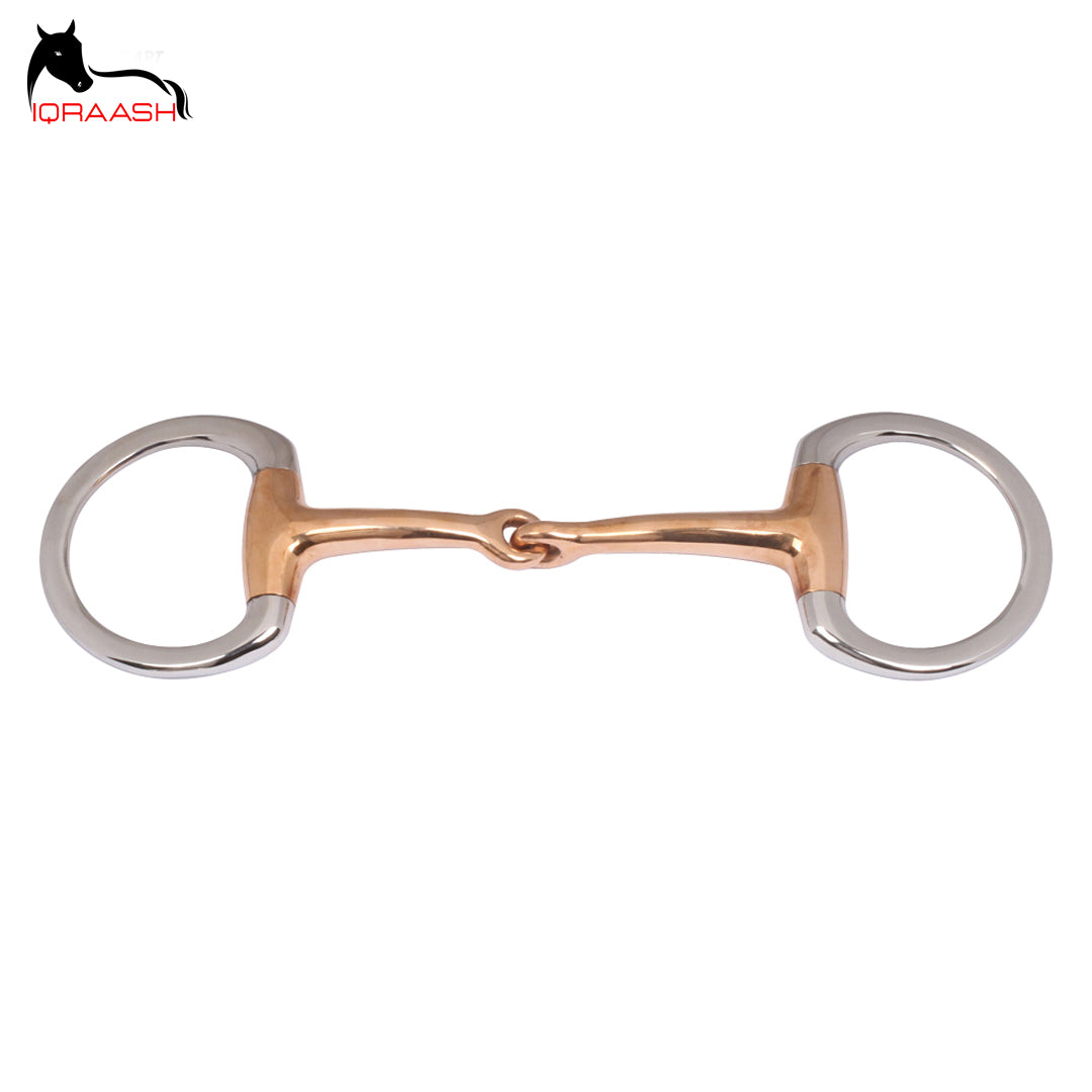 Stainless Steel Single-Jointed Eggbutt Snaffle Bit