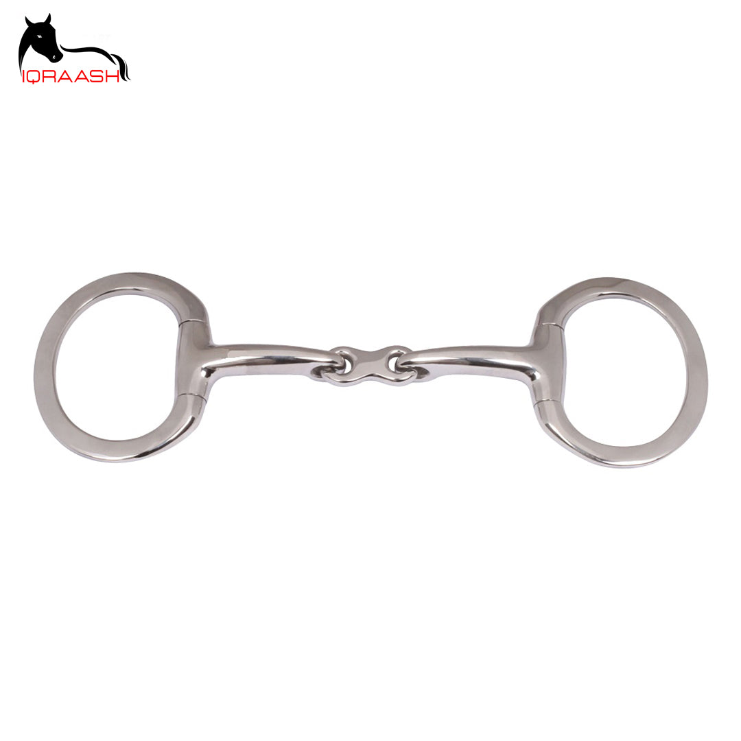 Stainless Steel Loose Ring Snaffle Bit with Unique Mouthpiece Design