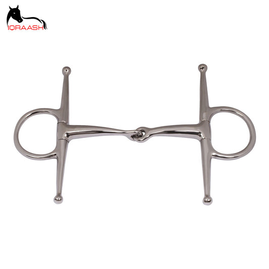 Stainless Steel Full Cheek Snaffle Horse Riding Bit