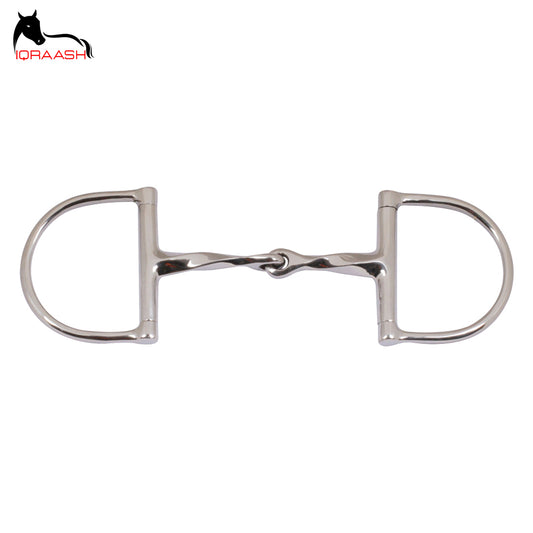 Iqraash Stainless Steel Slow Twist Dee Bit | Customized Horse Bit