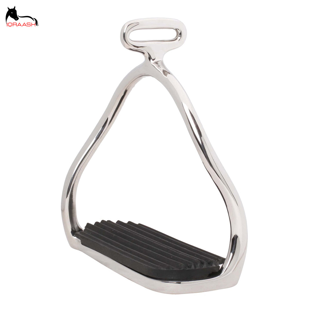 Conquer Every Ride in Style and Comfort: IQRAASH Stainless Steel Endurance Stirrup (Wide Tread & Grip)