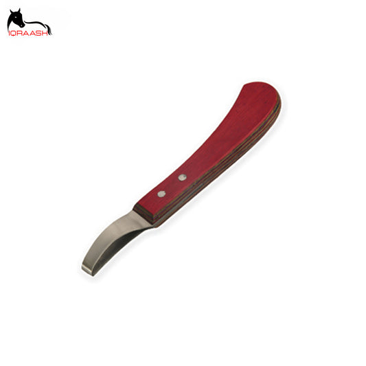 Loop Hoof Knife with Multi-color Wooden Handle