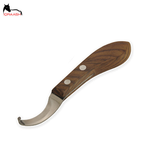 Iqraash Hoof Knife| Premium Stainless Steel Blade with Ergonomic Wooden Handle for Precision Hoof Trimming