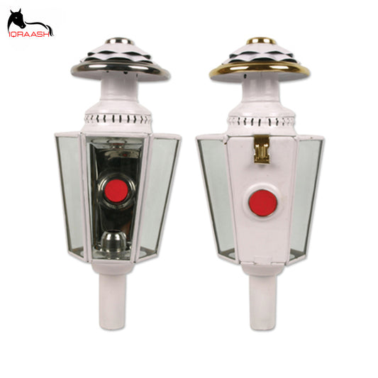 Iqraash Pair of Horse Carriage Lamps In White Color