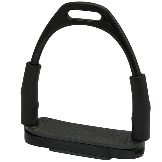 Iqraash FlexiGrip Black Flexible Stirrup - Enhanced Stability in Sleek Style