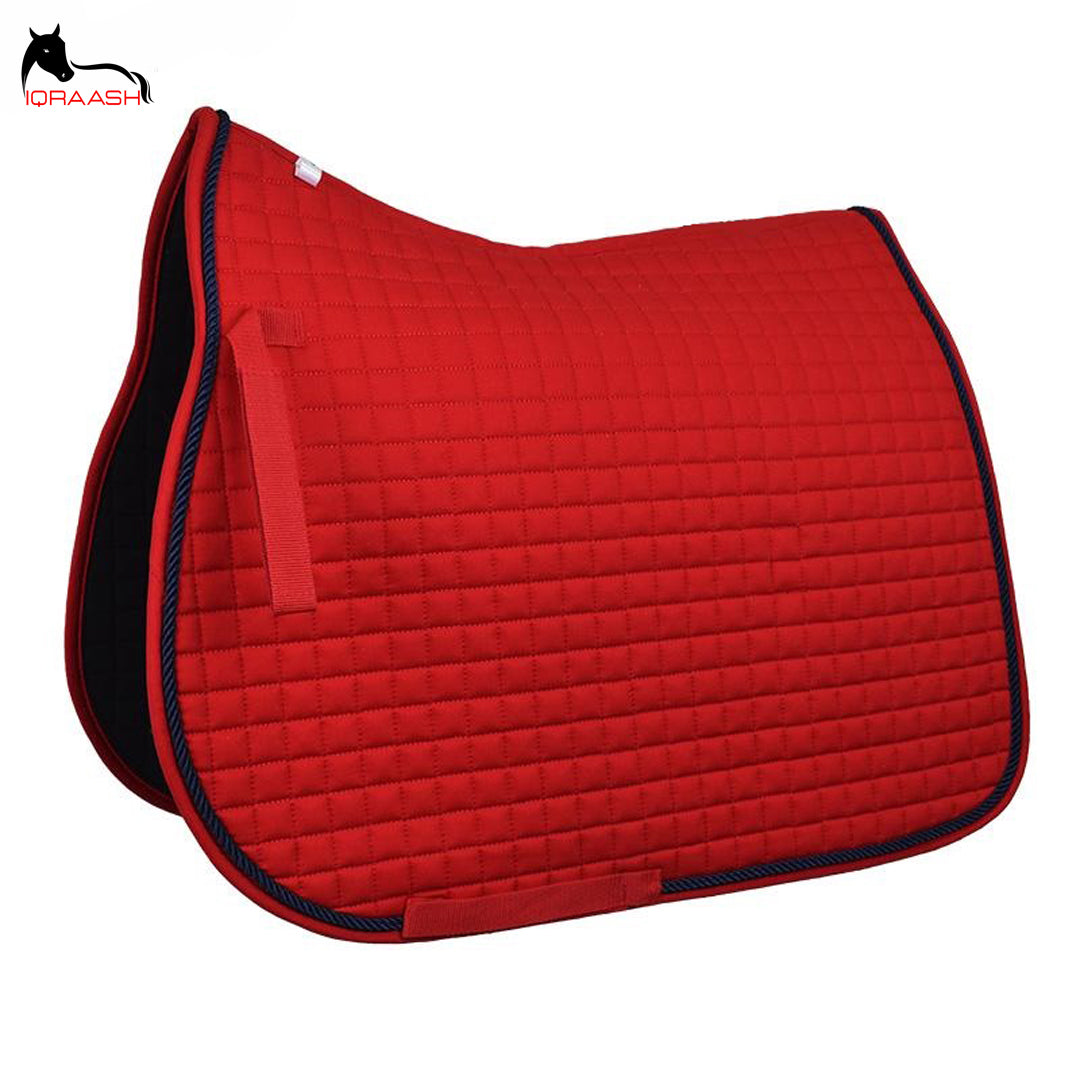 Iqraash Quilted Saddle Pad | Machine Washable, Durable Stitching, Universal Fit - Superior Shock Absorption & Breathability for Horse Comfort