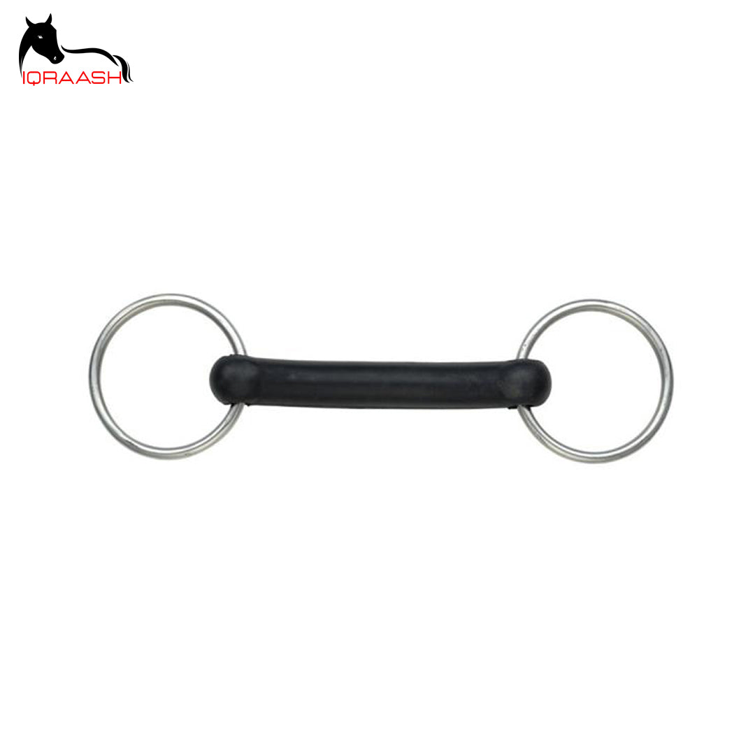 Flexible Rubber Mouth Snaffle Bit