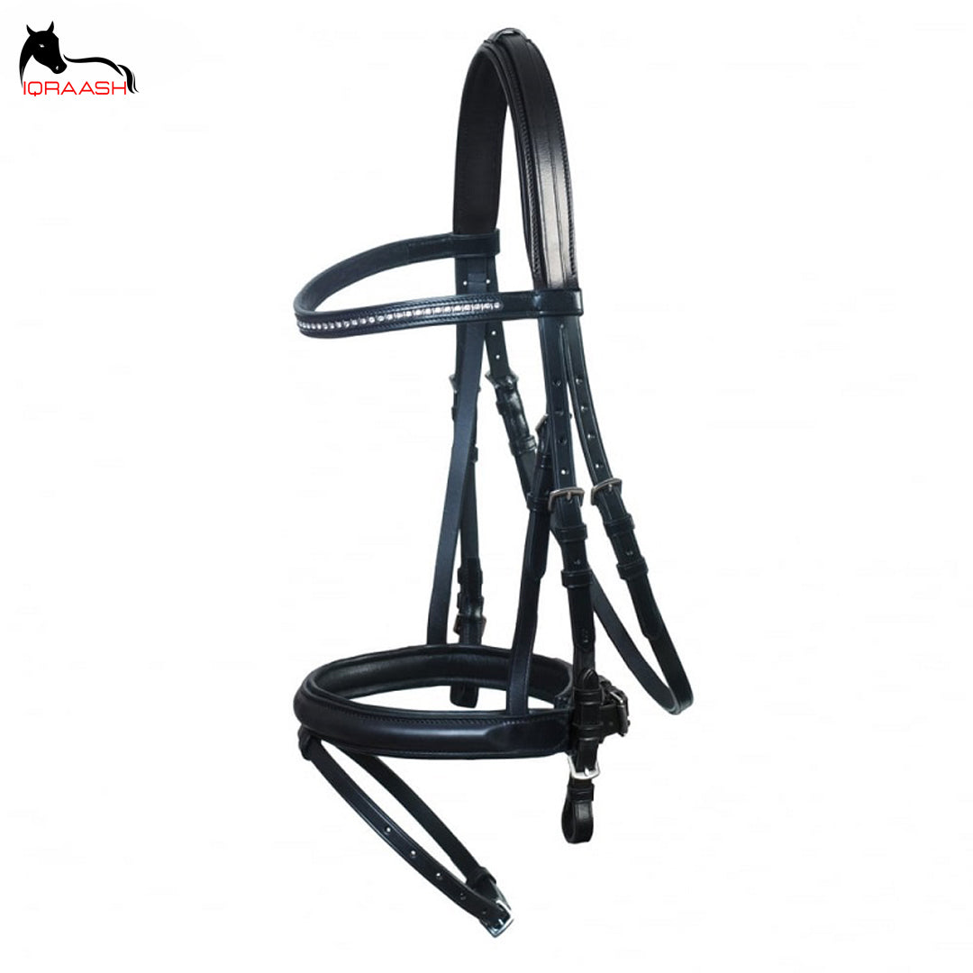 beads black bridle 