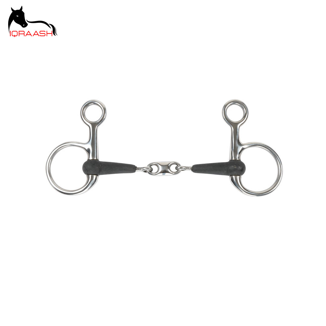 Spoon Rubber Double Jointed Snaffle