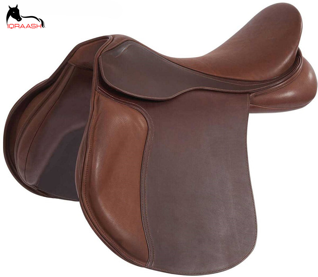 Iqraash Premium Leather Jumping Saddle | Superior Comfort and Performance