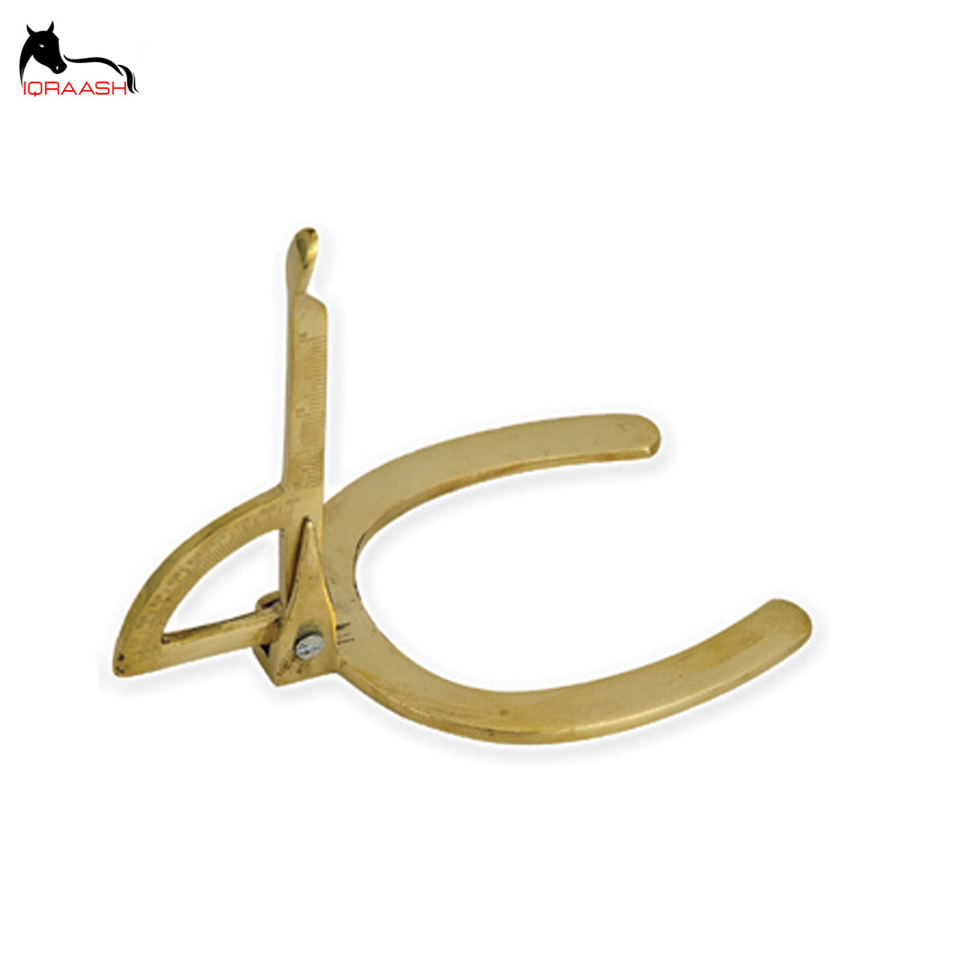 Iqraash Solid Brass Hoof Gauge Leveller | Customized Horse Farrier Tools