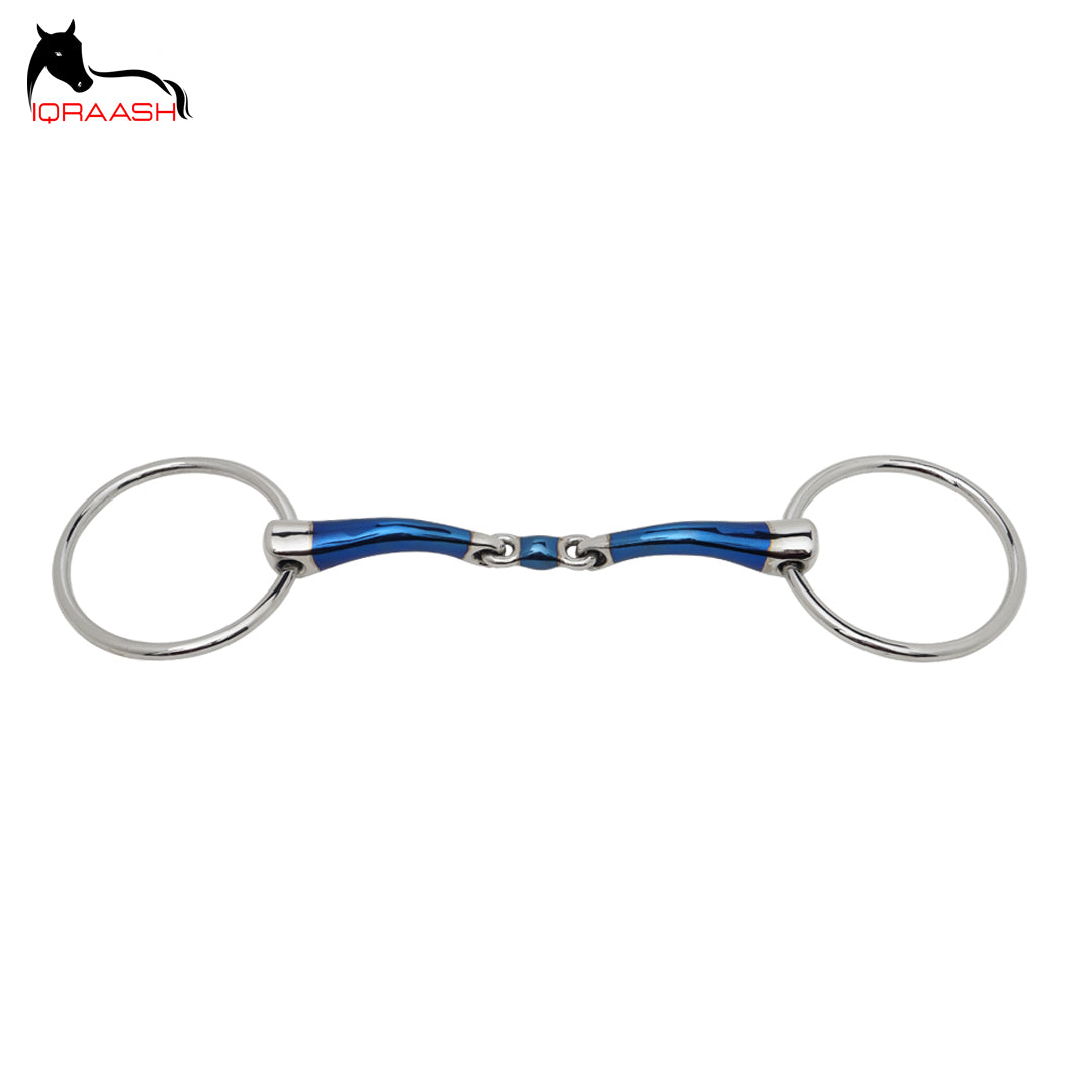 Blue Loose Ring Snaffle Bit USA