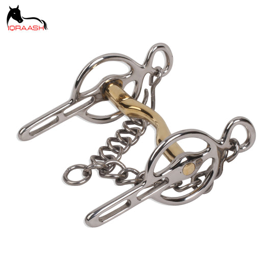 Iqraash Equestrian Stainless Steel Driving Liverpool Bit | Customized Horse Bit