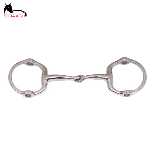 Stainless Steel single-Jointed Eggbutt Snaffle Bit