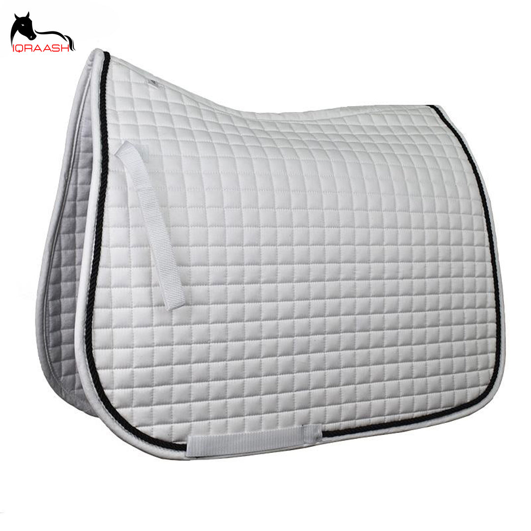 Iqraash Quilted Saddle Pad | Machine Washable, Durable Stitching, Universal Fit - Superior Shock Absorption & Breathability for Horse Comfort