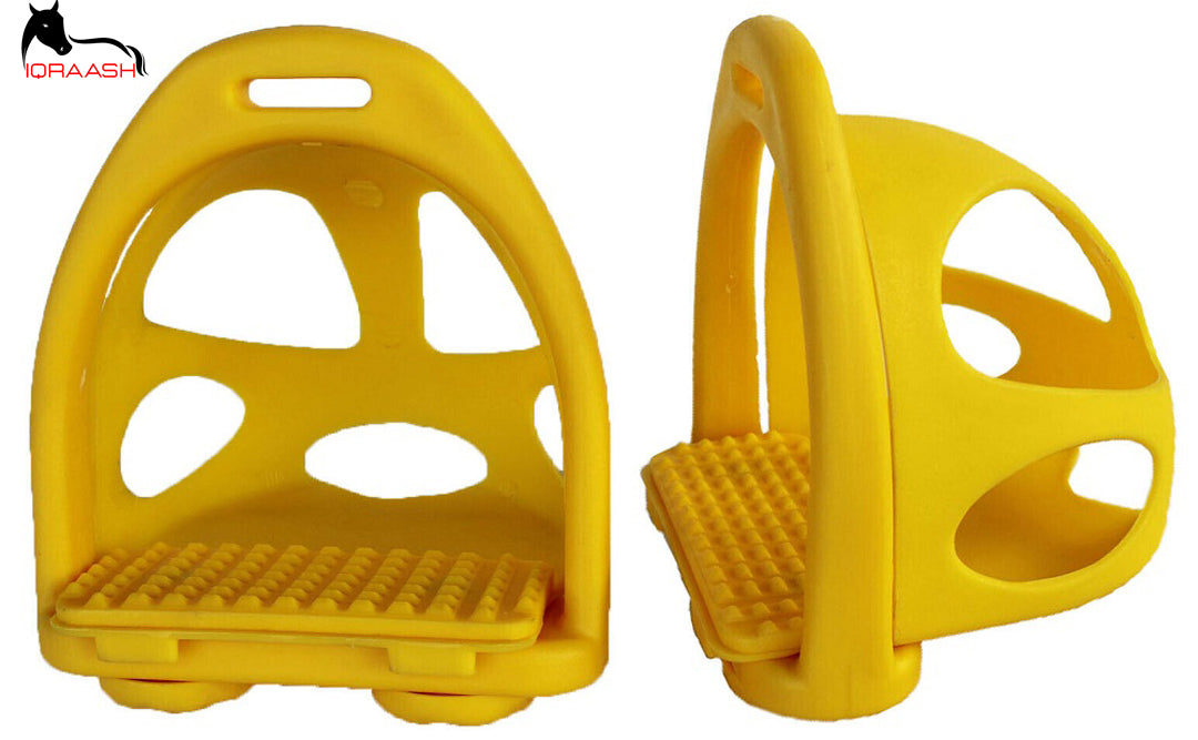 Safety stirrups with cage