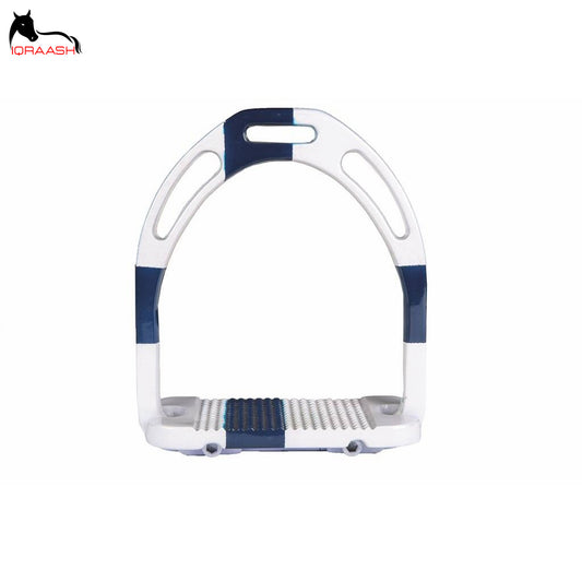 Conquer the Arena in Chrome Elegance: IQRAASH Endurance Stirrups (Wide Tread & Grip)