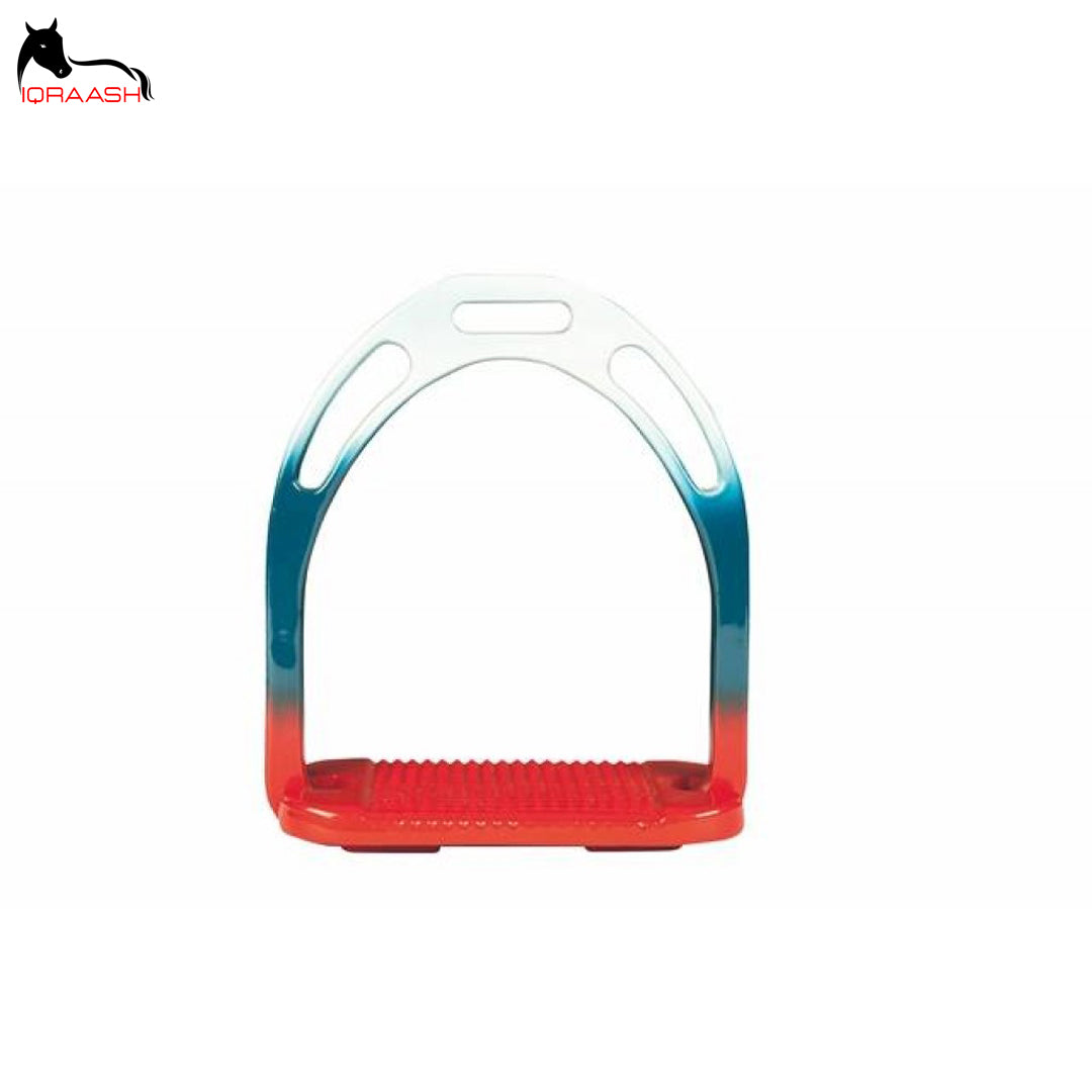 Chrome Chic Meets Equestrian Performance: IQRAASH Endurance Stirrups (Wide Base & Grip)