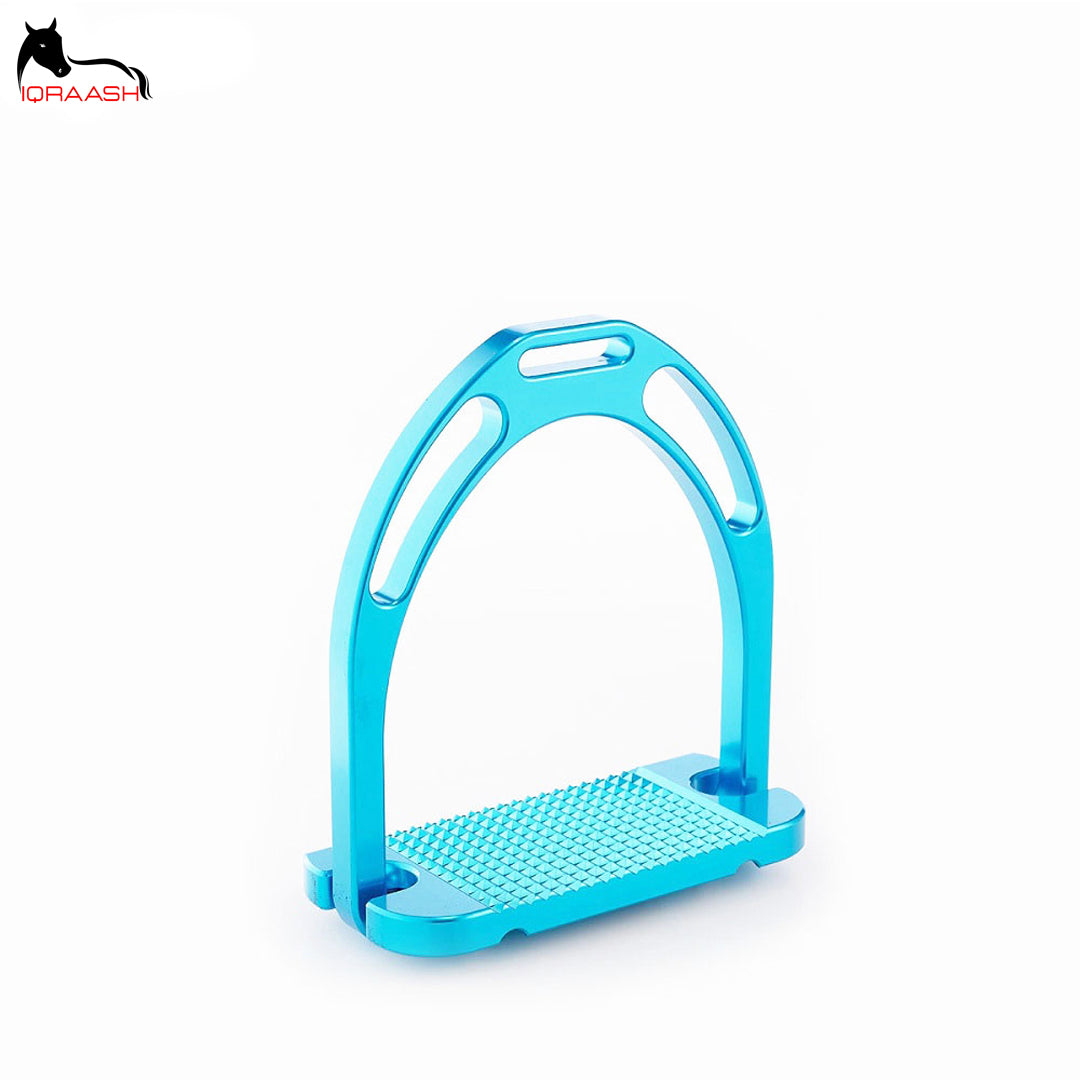 Chrome Chic Meets Equestrian Performance: IQRAASH Endurance Stirrups (Wide Base & Grip)