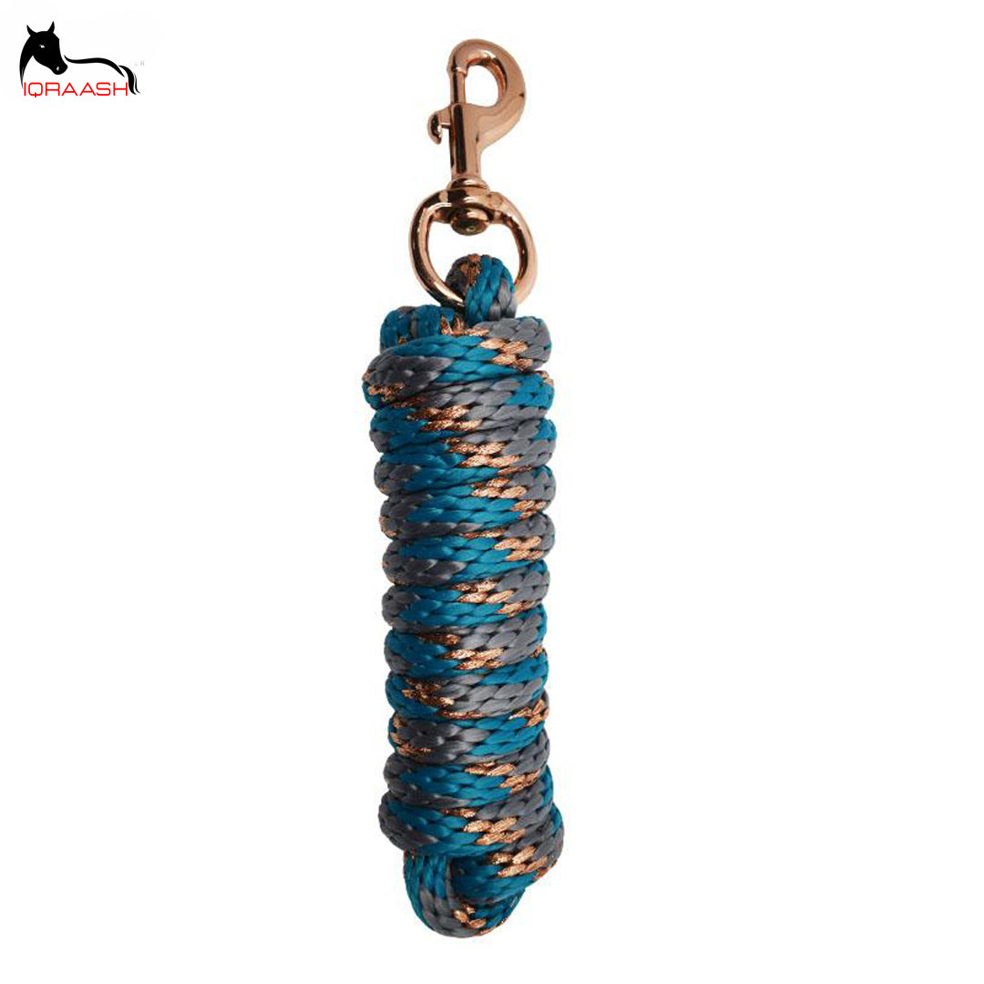 Iqraash Multicolor Poly Lead Rope with Bull Snap - Vibrant and Versatile Handling