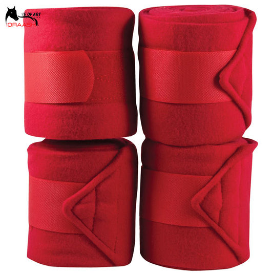 Iqraash Red Leg Wraps - Premium Support and Style Equestrian