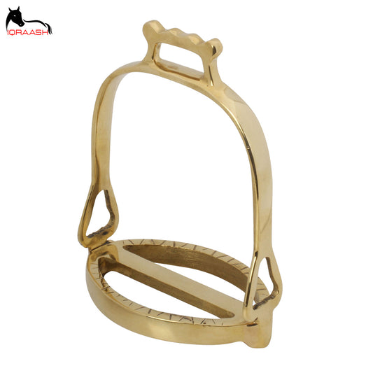 Iqraash Heritage Portuguese Stirrup | Brass Equestrian Portuguese