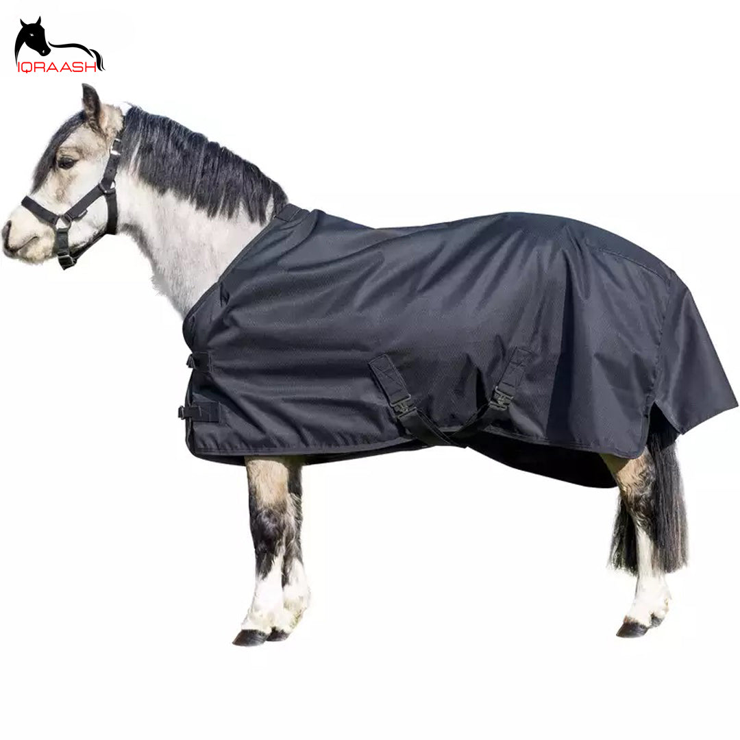 Iqraash Black Cotton Horse Rug - Premium Comfort and Durability