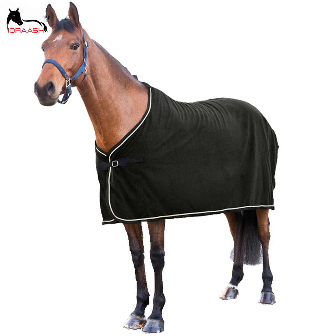 Iqraash Black Cotton Horse Rug - Premium Comfort and Durability