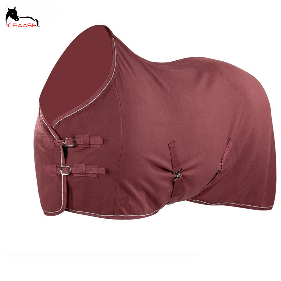 Iqraash Maroon Fleece Horse Rug - Premium Quality and Comfort