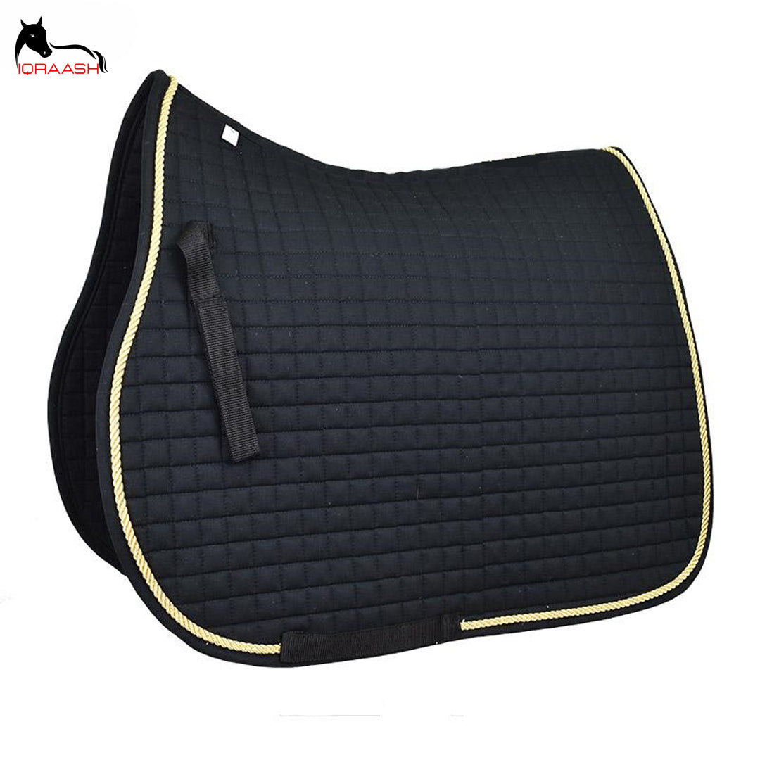 Iqraash Quilted Saddle Pad | Machine Washable, Durable Stitching, Universal Fit - Superior Shock Absorption & Breathability for Horse Comfort